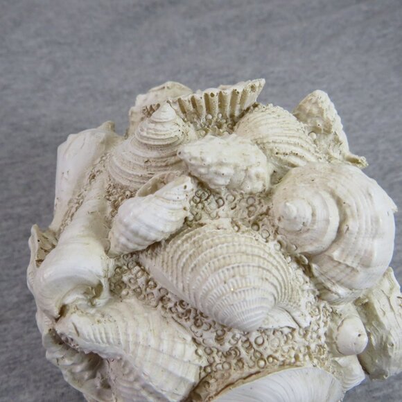 Faux Sea Shell Ball - Orb - Round Coastal Decoration 13" round - Picture 5 of 10